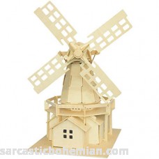 Holland Windmill-Scale Miniature Model Wooden 3D Puzzle Handcraft Toys B0721SHZPW